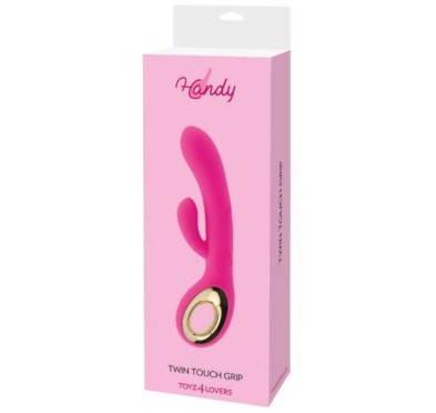 Wibrator- Vibratore rabbit handy two touch grip pink